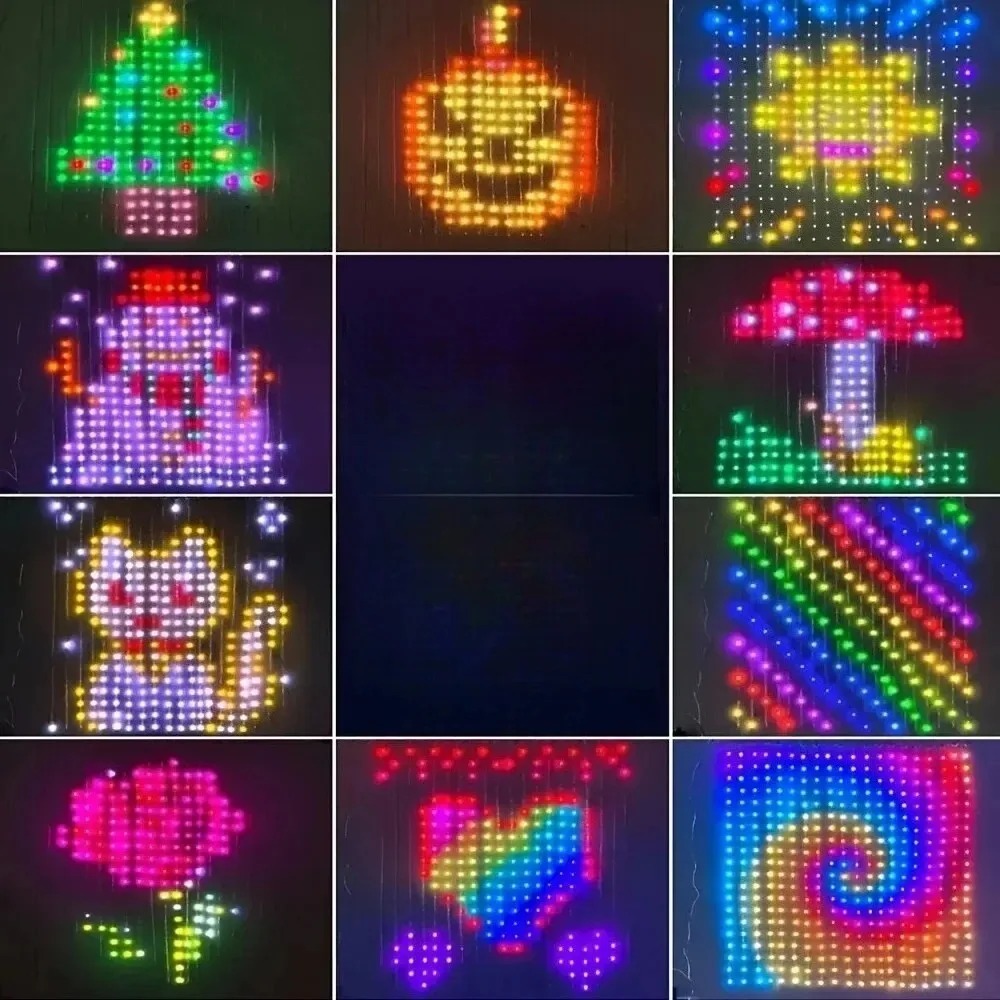 Cortina de Luzes LED Pixel com - Lighting Christmas Decor avaliação e preço