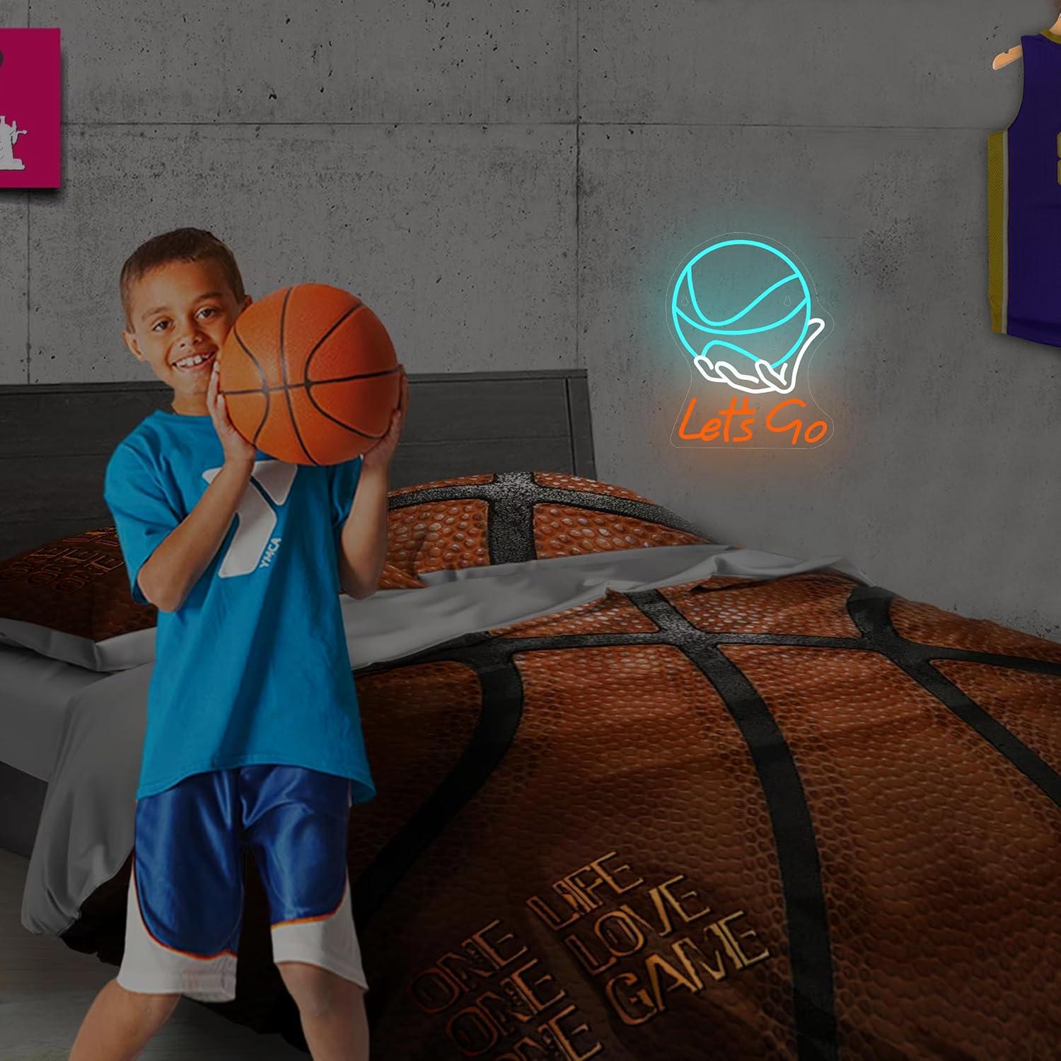 Let's Go Basketball: Letreiro  - Lighting Decoration Ideas avaliação e preço