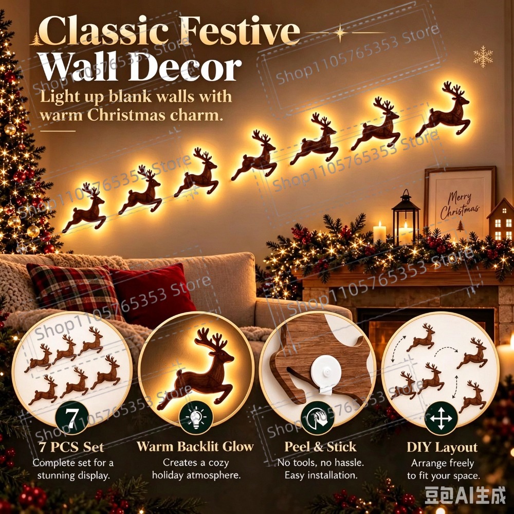2027 Adesivos de Parede de Ren - Up Lighting Decor avaliação e preço