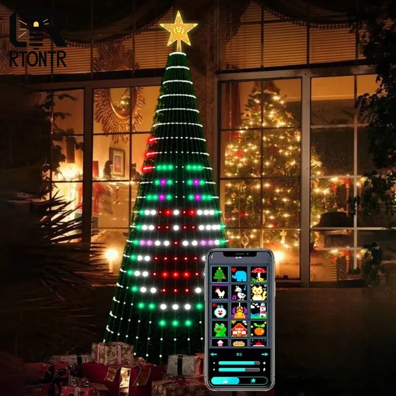 Luz de Ponta de Árvore de Nata - Lighting Christmas Decor avaliação e preço