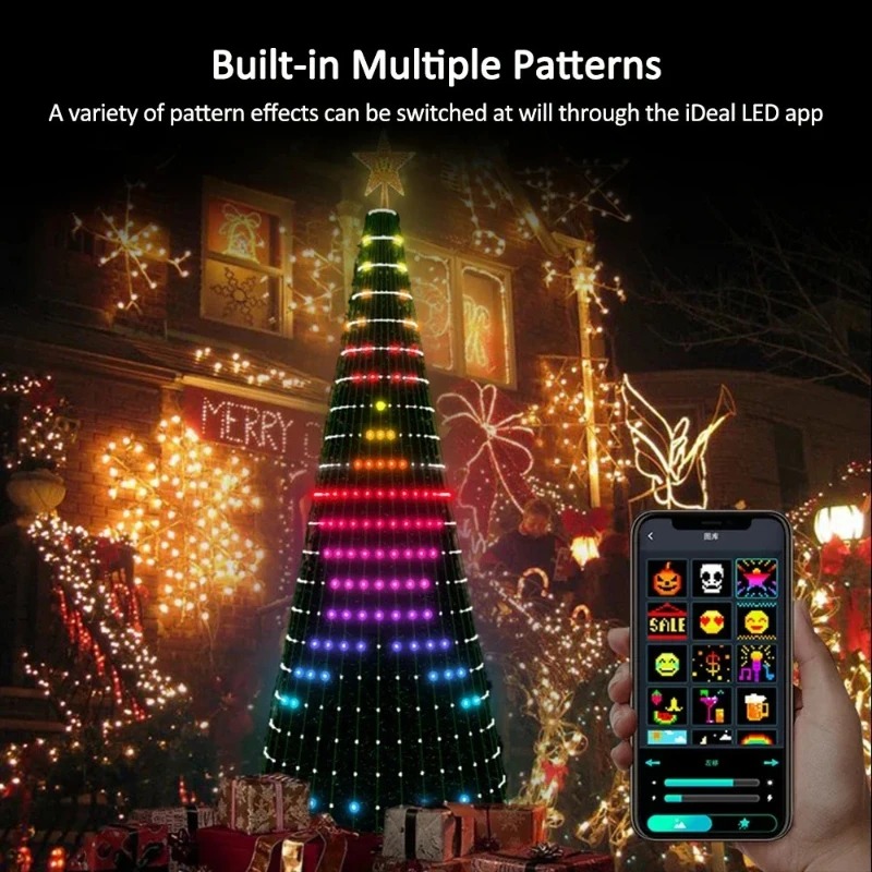 Luzes de Natal em Forma de Est - Lighting Christmas Decor avaliação e preço